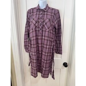 Eddie Bauer Womens Fremont Flannel Dress size medium